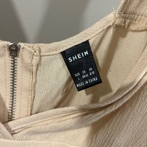 SHEIN Tank, cropped, Tan, Size Large, Never worn